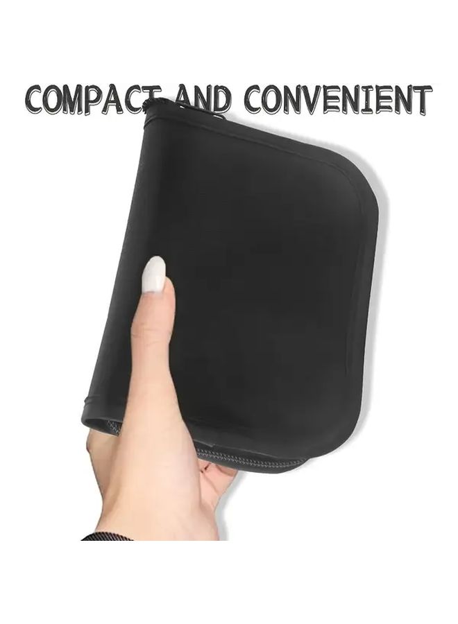 Black Portable Diabetes Travel Case Organizer Kit Blood Glucose Monitor Meter Storage Bag - Image 4