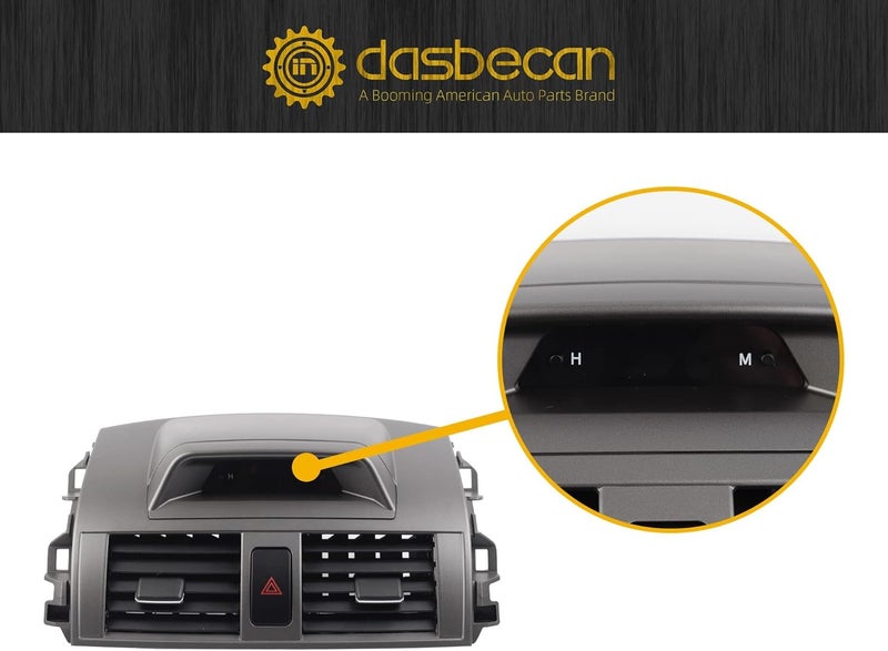 Dasbecan لوحة مخرج هواء تكييف داش مركز داسبيكان مع ساعة لتويوتا كورولا 2009-2013 - Image 4