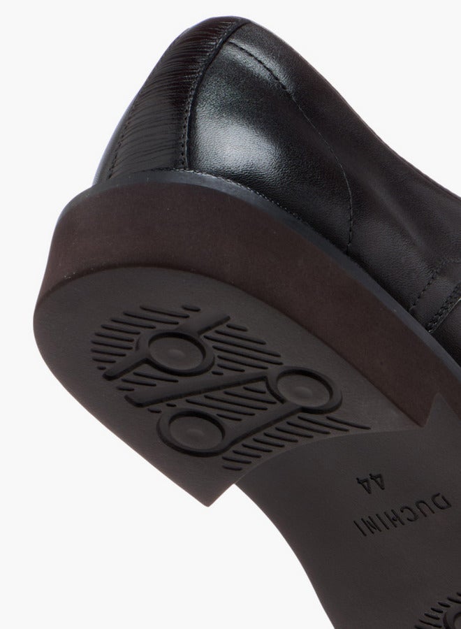 دوتشيني حذاء ديربي رجالي برباط بلون سادة - Image 5