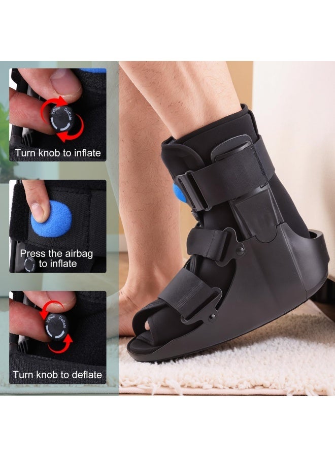 WALALLA Medical Grade Air Cam Walker for Foot Injuries - Orthopedic Walking Shoes for Broken Foot, Ankle Sprains, Achilles Tendonitis, Lightweight Inflatable Design for Post-Surgery Recovery & Rehabilitation, Small Size Fits EU 35-39 - Image 3