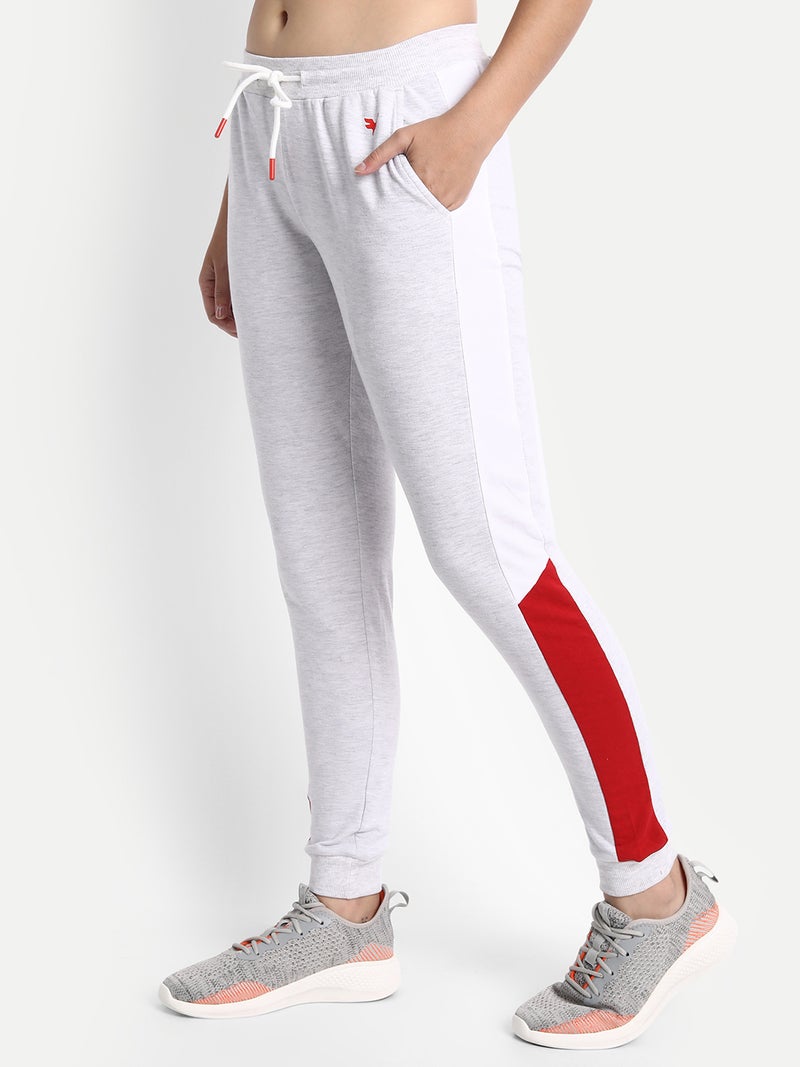 amswan PREMIUM COTTON PRINTED COLOURBLOCKED TRACK PANTS - Image 3