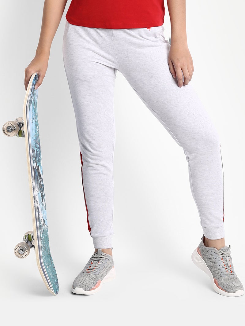 amswan PREMIUM COTTON PRINTED COLOURBLOCKED TRACK PANTS - Image 2