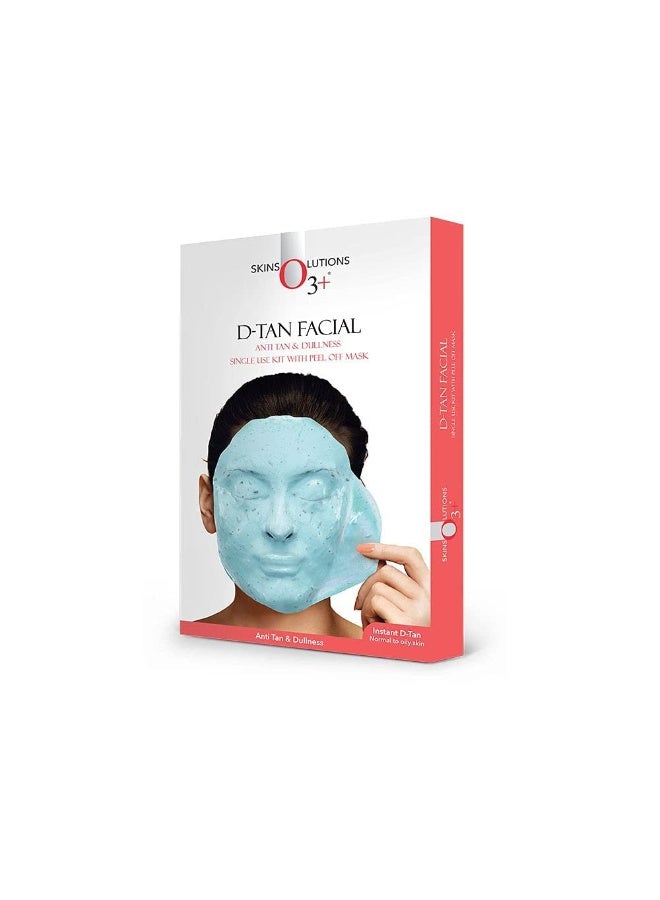 O3+ D-Tan Facial kit for tan removal & brightness for tanned & dull skin 180g ( Pack of 4) - Image 4