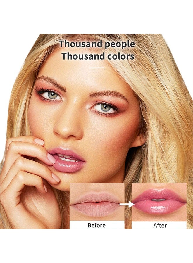 هيلوكيس جيلي فلاورز تغيير أحمر الشفاه - درجة حرارة لون الشفاه لمعان أحمر الشفاه مرطب دائم تغيير اللون مرطب الشفاه مرطب ملمع الشفاه الملون للنساء - Image 4