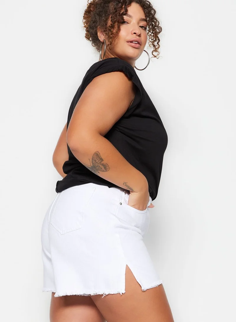 ترينديول كيرف High Waist Denim Shorts