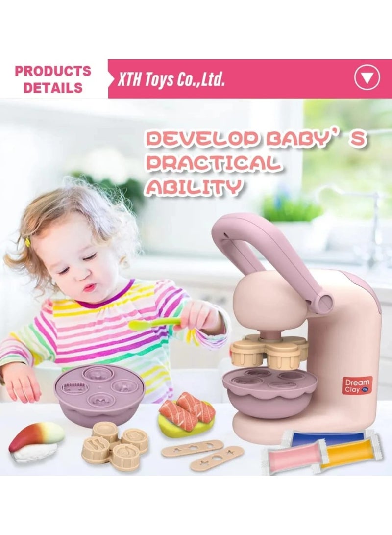 لعبة ماكينة صنع المعجنات والعجائن للأطفال – Dream Clay – مع قوالب وأدوات تشكيل - Image 5