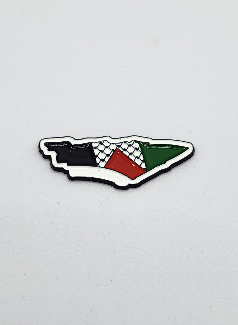 اكنور ملصق علم خريطة فلسطين للجوال والكمبيوتر المحمول وحقائب الظهر وملصقات المعجبين والملحقات لأجهزة iPad وجدران هواة الجمع والأبواب والسيارات والشاحنات والدراجات النارية والثلاجة - Image 1