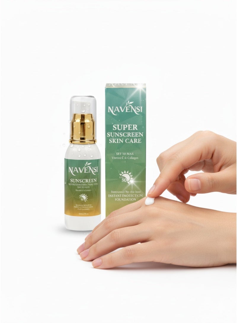 نافنسي لوشن الجسم الواقي من الشمس من نافينسي بعامل حماية 50، يوفر حماية واسعة النطاق من الأشعة فوق البنفسجية UVA وUVB، واقي شمس خفيف الوزن للاستخدام اليومي، تركيبة سريعة الامتصاص وغير دهنية للعناية بالبشرة - Image 2