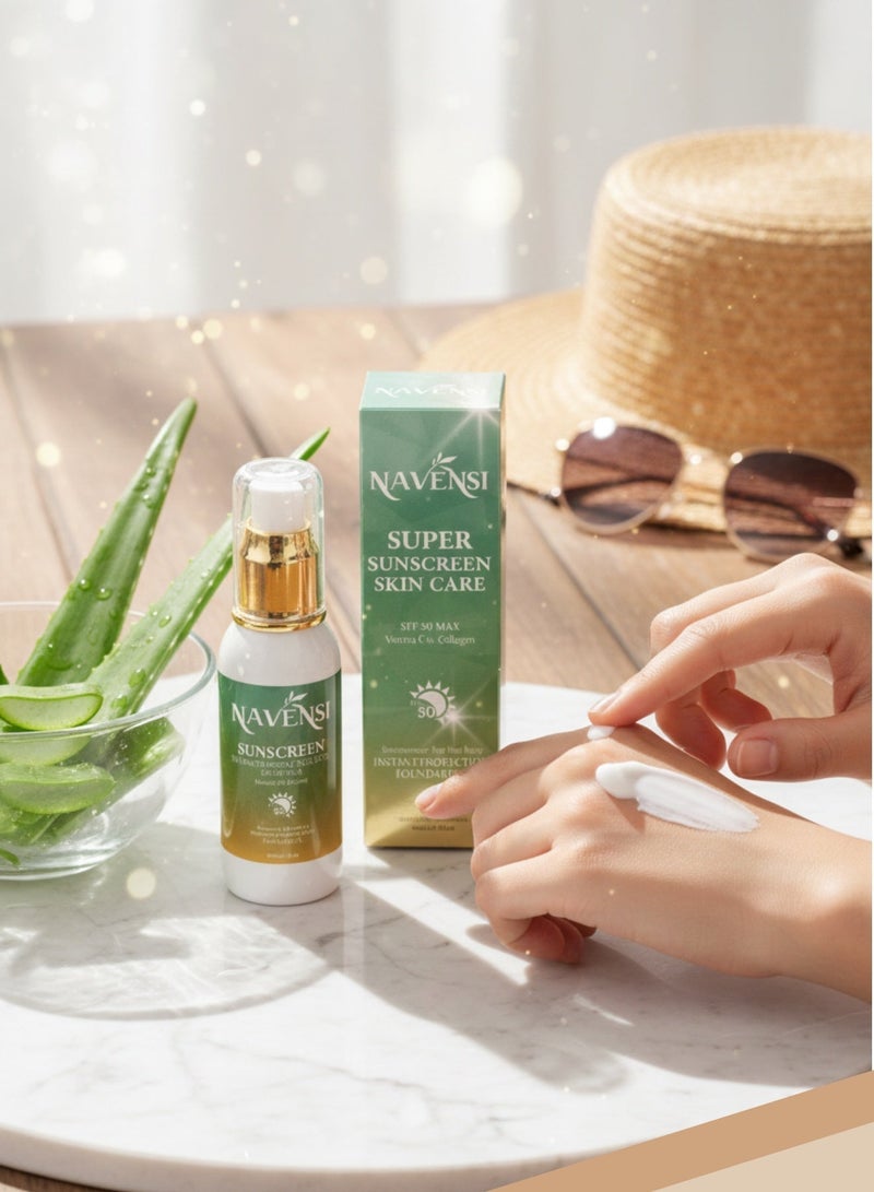 نافنسي لوشن الجسم الواقي من الشمس من نافينسي بعامل حماية 50، يوفر حماية واسعة النطاق من الأشعة فوق البنفسجية UVA وUVB، واقي شمس خفيف الوزن للاستخدام اليومي، تركيبة سريعة الامتصاص وغير دهنية للعناية بالبشرة - Image 5