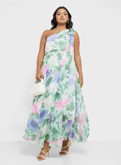 ايلا بلس Floral One-Shoulder Dress