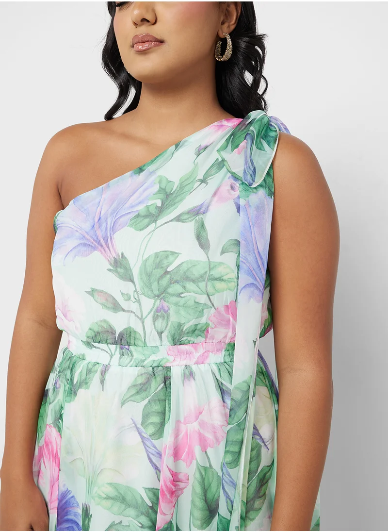 ايلا بلس One Shoulder Floral Print Dress