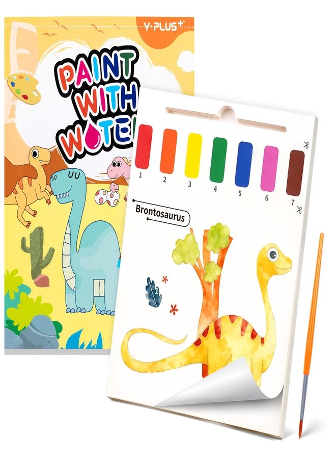 YPLUS Toddler Watercolor Coloring Book, Watercolor Painting Paper for Kids Ages 1-3, 2-4, Magic Book, Craft Gift for Drawing - Dinosaur - Image 1