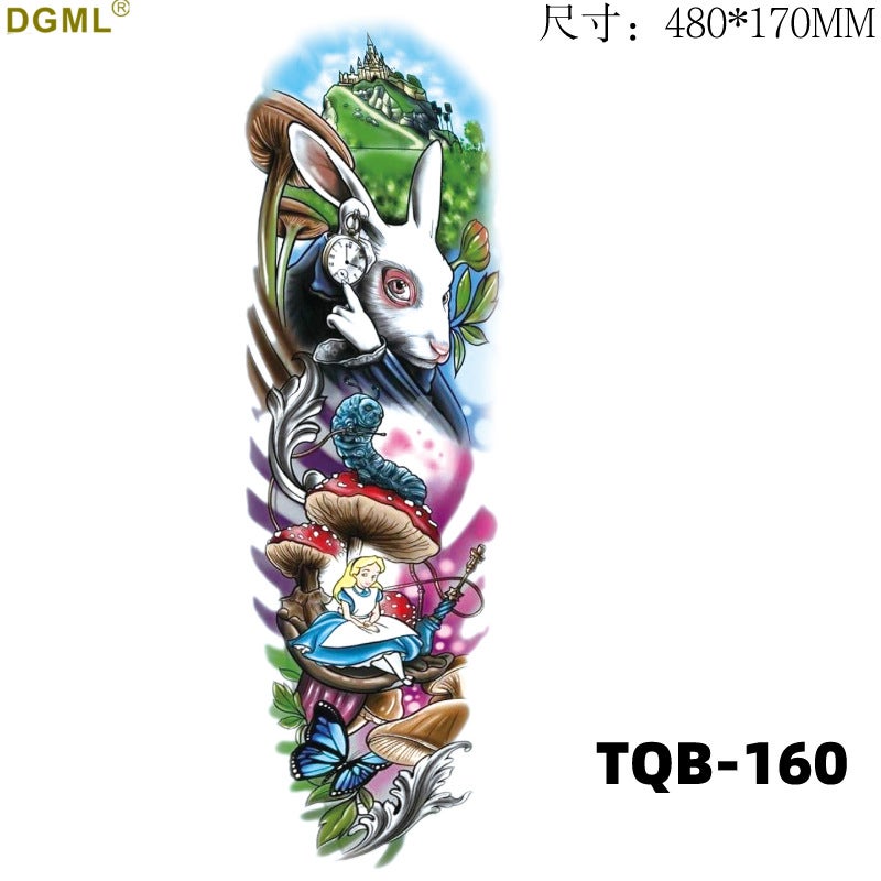 Full-arm half-arm tattoo D tattoo paste full back cross-border tattoo sticker TATTOO big picture transfer factory wholesale - Image 4