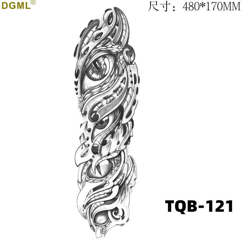 Full-arm half-arm tattoo D tattoo paste full back cross-border tattoo sticker TATTOO big picture transfer factory wholesale - Image 3