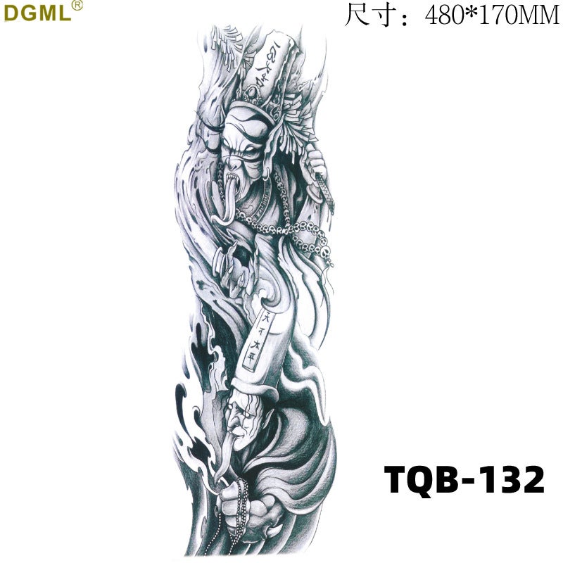 Full-arm half-arm tattoo D tattoo paste full back cross-border tattoo sticker TATTOO big picture transfer factory wholesale - Image 1