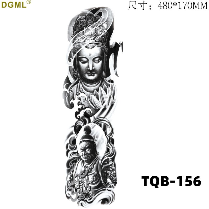 Full-arm half-arm tattoo D tattoo paste full back cross-border tattoo sticker TATTOO big picture transfer factory wholesale - Image 5