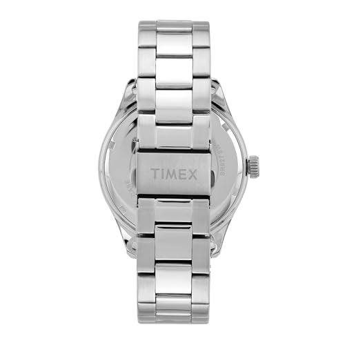 TIMEX Analog Watch for Men with Green Dial & Silver Stainless Steel Bracelet Band - Water Resistant Men's Wrist Watches -TWEG295SMU01 - Image 3
