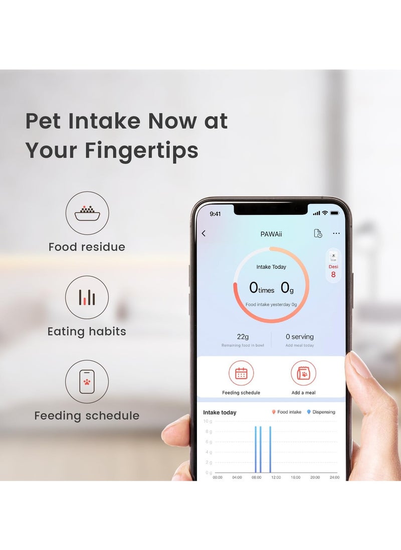 جهاز تغذية الحيوانات الأليفة الذكي PAWAii مع التحكم في التطبيقات للقطط والكلاب - pzsku/Z1E76E02FB2BC63C3BFC4Z/45/_/1722670271/5ee4dc9e-17ad-4246-b08b-559499a4c0e6