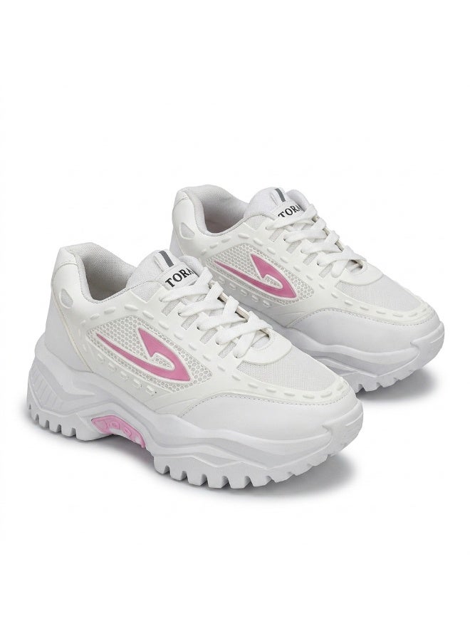 Vbranda A modern women's sneaker that combines a bold look with total comfort.L-20-WHITE - Image 3