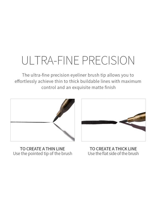 Me Now Matte Black Liquid Sketch Eyeliner, Waterproof, Smudge-Proof, Up To 12 Hours Long Stay - Image 5