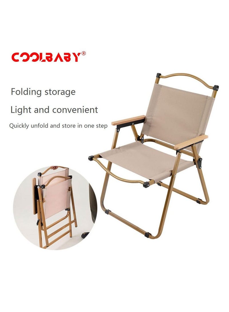 Cool Baby COOLBABY Outdoor Folding Chair Beach Camping Picnic Chair Wilderness Fishing Chair Small  - Image 5