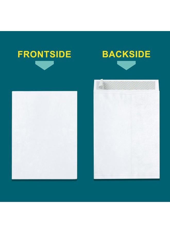 EnDoc 9x12 Tyvek Envelopes – Strong Lightweight Professional Shipping Mailer Tear Resistant DuPont Tyvek Construction & Easy Security Self Seal Closure –Bright White DuPont – Bulk Pack of 15 – 9 x 12 inch - Image 2