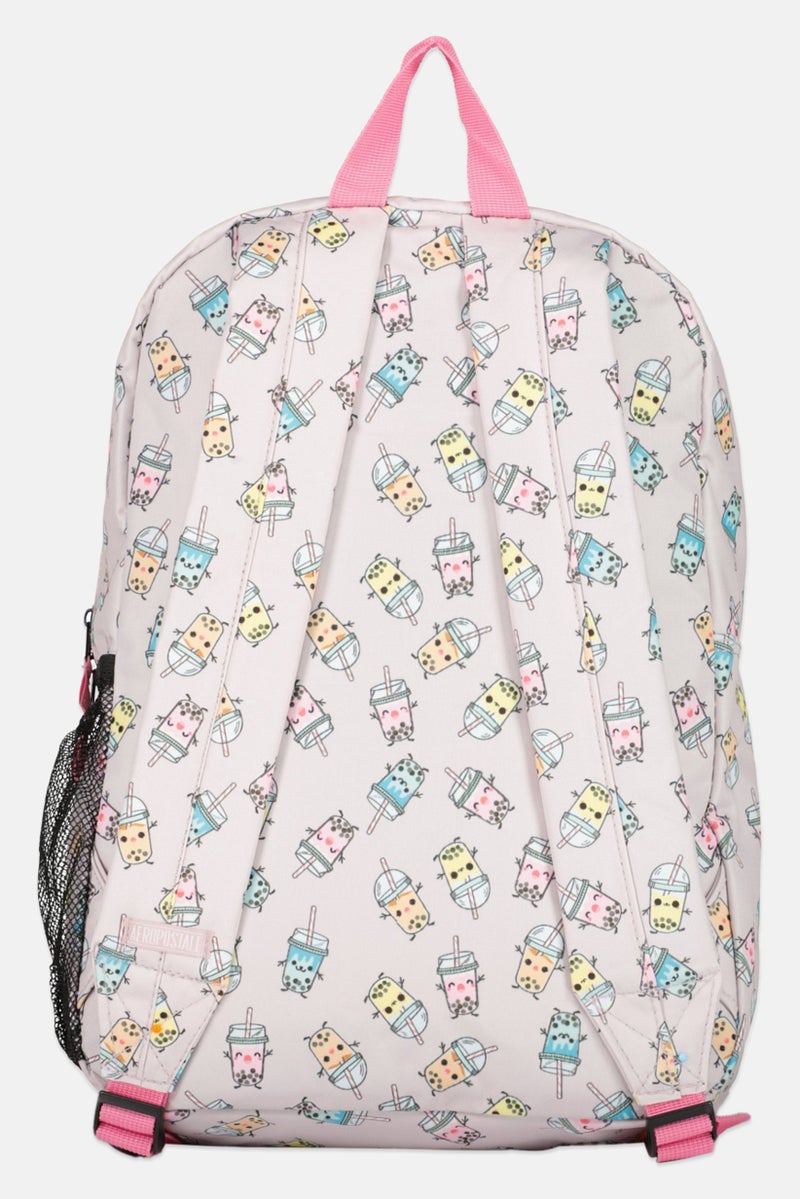 Aeropostale Women Brand Logo Backpack 41 H x 29 L x 12 W cm, Pink Combo - Image 2