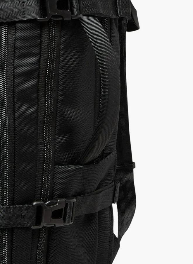 وايف حقيبة ظهر صلبة بأشرطة قابلة للتعديل وإغلاق بسحاب