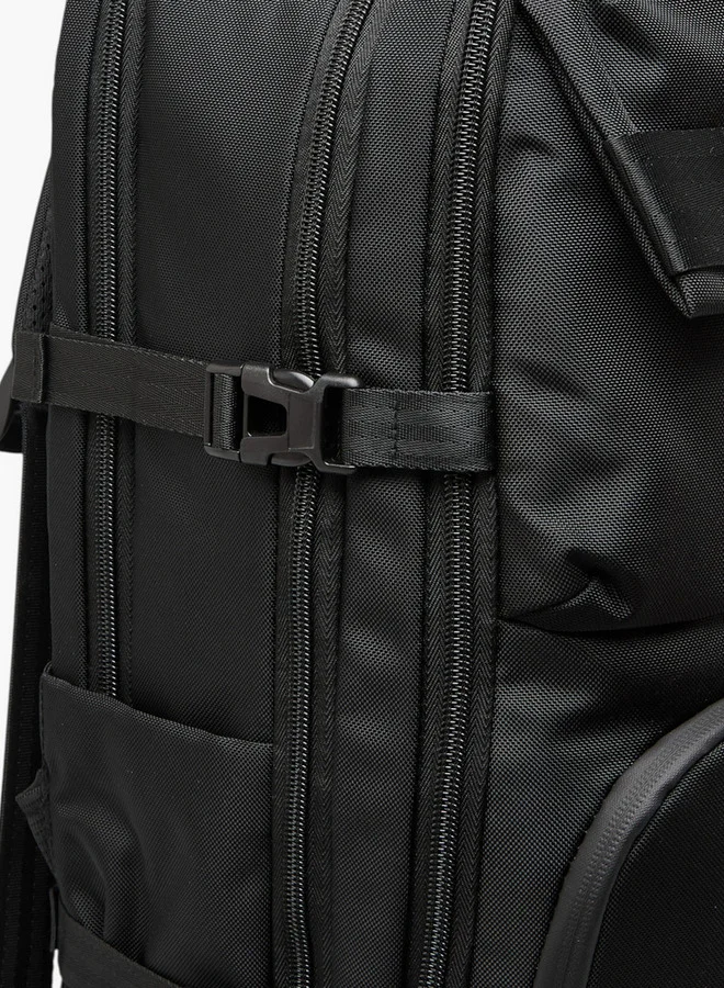 وايف حقيبة ظهر صلبة بأشرطة قابلة للتعديل وإغلاق بسحاب