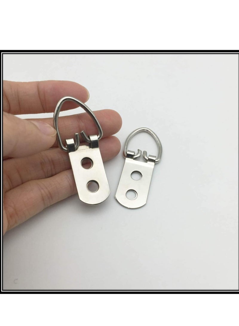 SOLARAE Premium Heavy-Duty Picture Hanging Hooks with Screws - Set of 100 D-Ring Hooks for Artwork, Clocks, Paintings, and Mirrors - Image 5