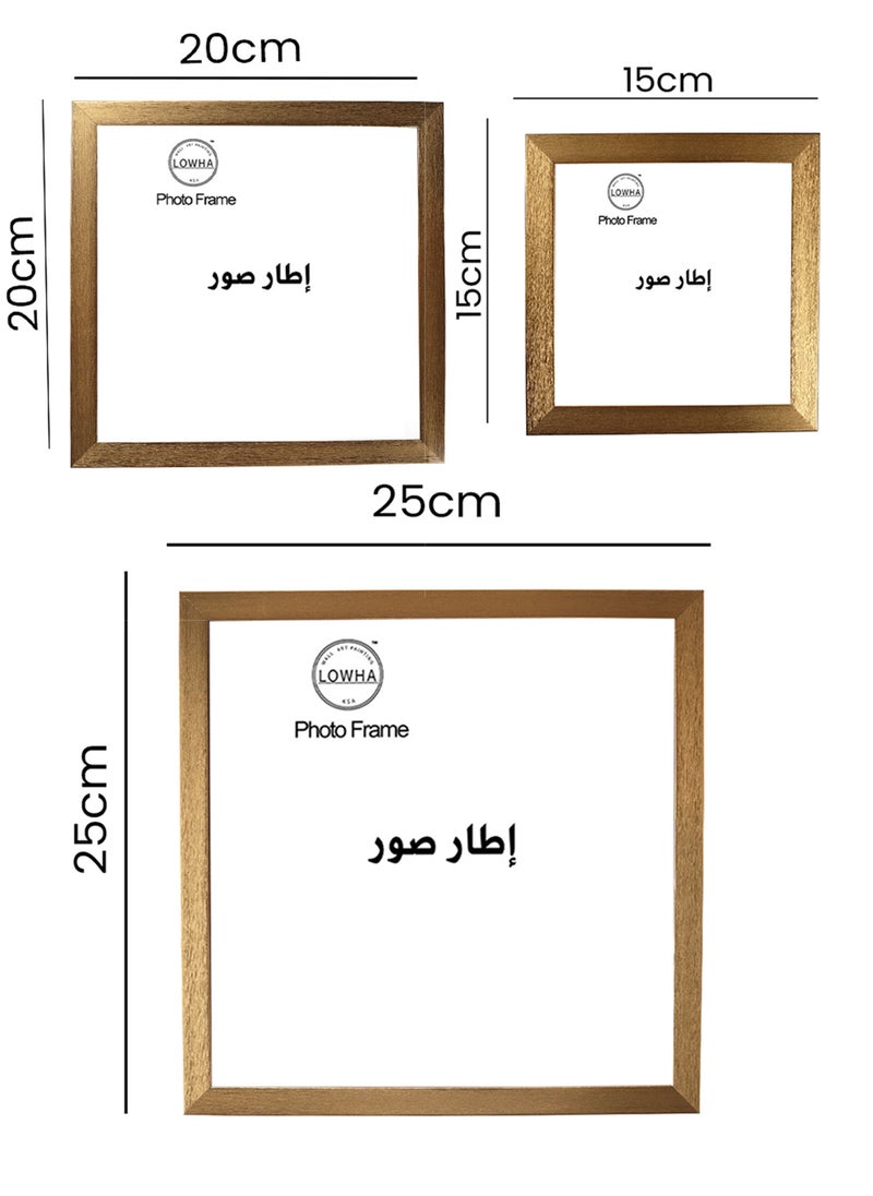 لوحة إطار صور مع قاعدة تثبيت للطاولة أو الجدار لاستخدام الصور في لوحة مربعة  - Image 3