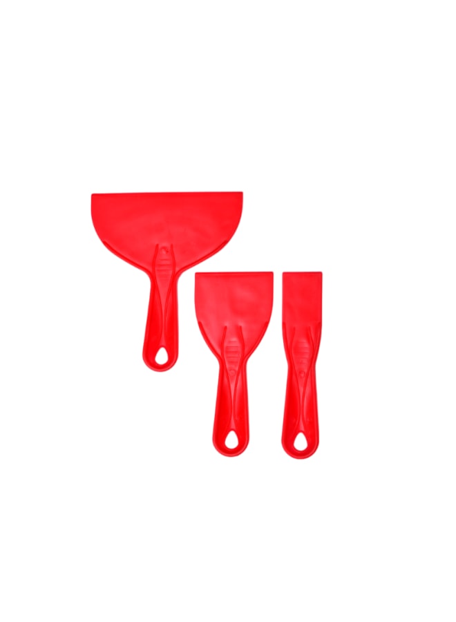 Swedish 3-piece plastic putty knife set - Image 1