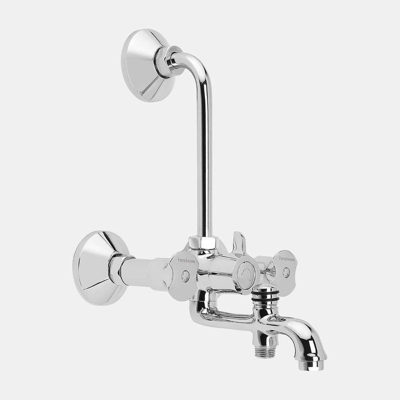 Hindware Lyra F920039CP 3in1 Brass Wall Mixer for Bathroom Chrome Finish - Image 1