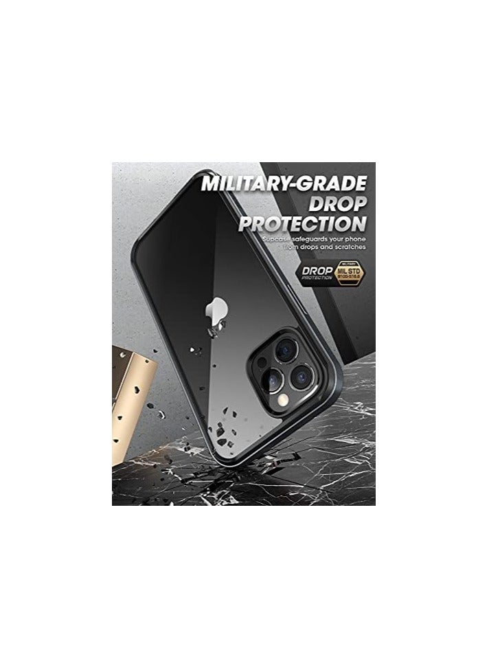 سوبكيس حافظة SUPCASE [سلسلة Unicorn Beetle Edge] مصممة لهاتف iPhone 13 Pro Max، مقاس 6.1 بوصة (إصدار 2021)، حافظة بإطار نحيف مع مصد داخلي من مادة TPU وظهر شفاف - أسود - Image 5