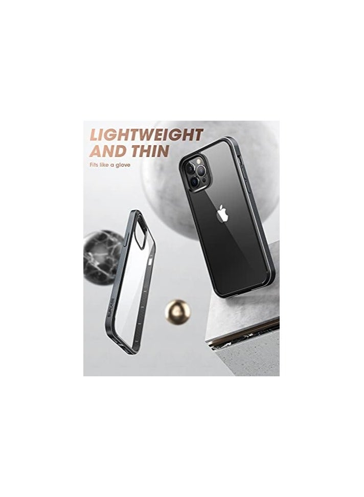 سوبكيس حافظة SUPCASE [سلسلة Unicorn Beetle Edge] مصممة لهاتف iPhone 13 Pro Max، مقاس 6.1 بوصة (إصدار 2021)، حافظة بإطار نحيف مع مصد داخلي من مادة TPU وظهر شفاف - أسود - Image 3