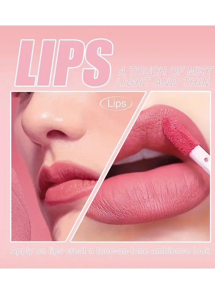 ORiTi 3 Pcs Matte Lipstick Lip Gloss Set Waterproof Non-Stick Cup Liquid Lipstick Matte Velvety Lip Glaze Lipstick Set Lip Stain Lip Care Not Easy To Fade, Valentine's Day For Women Mother's Day Gift B - Image 4