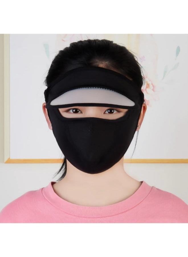Generic Women Ice Silk Sun Mask Breathable  Face Cover Outdoor  - Image 2