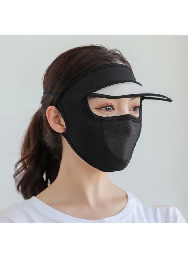 Generic Women Ice Silk Sun Mask Breathable  Face Cover Outdoor  - Image 1