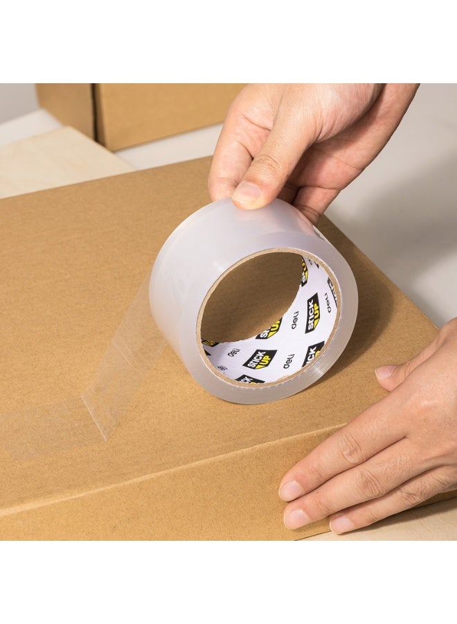 Deli شريط لاصق دلي EA319 STICK UP فائق القوة BOPP (نواة كرتونية، شفاف) - 6 قطع/فيلم انكماش حراري - ختم صناعي للطرود والشحن والتنقل واللوجستيات - Image 4