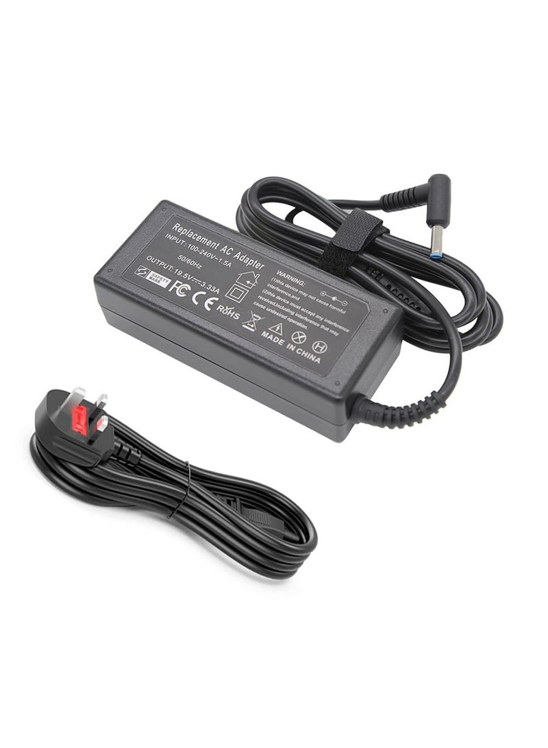 LZUMWS 65W HP Charger laptop adapter 19.5V 3.33A 4.5 * 3.0mm for Envy 13 15 17,Pavilion x360 15 11 13, Chromebook 11 14,Zbook 14u G4 G5 15u 15 G3,EliteBook 1020 1040,Stream 13 11 14