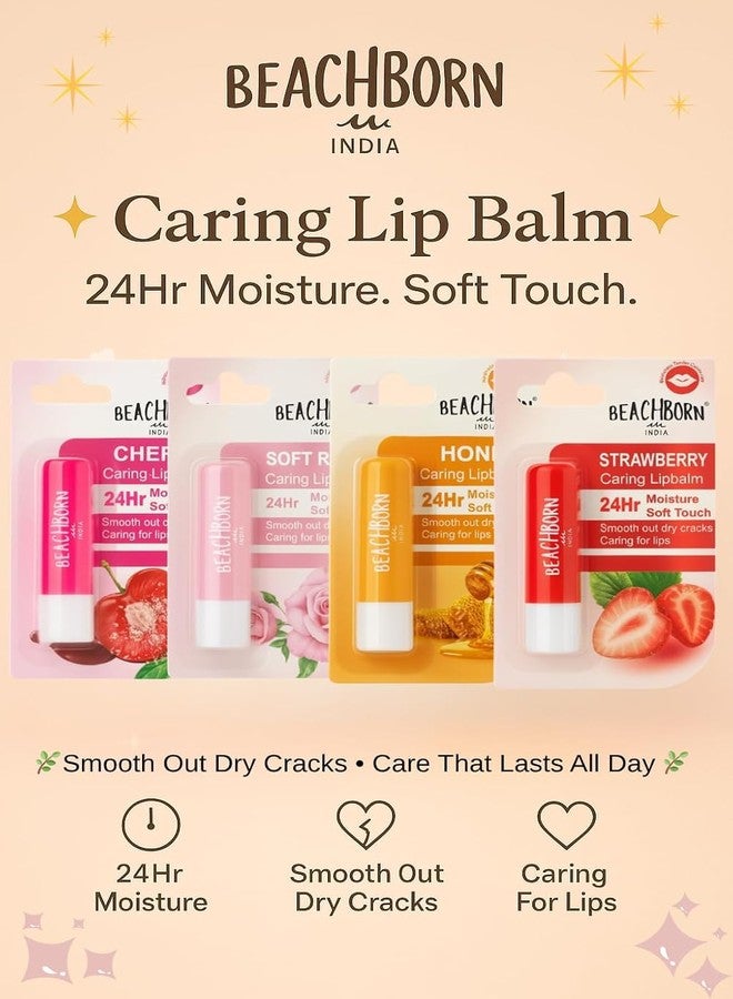 Beachborn India Honey Caring Lipbalm with 24Hr Moisture, Soft Touch Formula for Dry Crack Protection - Image 5