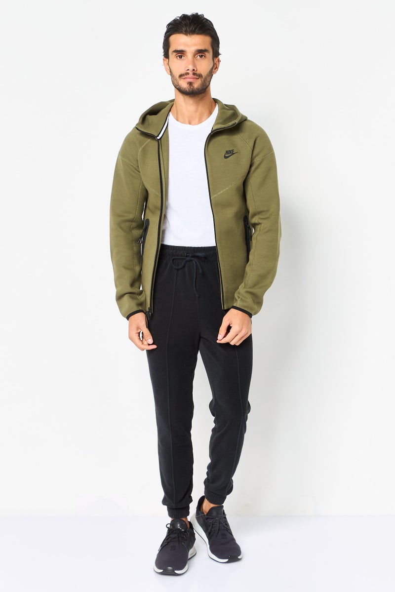 Nike Men Sportswear Fit Long Sleeve Outdoor Full Zip Hoodie, Army Green - Image 4