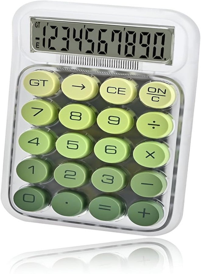 Glitzn 10-Digit Transparent Sugar Cube Calculator Office Supplies Scientific Computer Student Dedicated Accounting Calculator Multicolour - Image 1