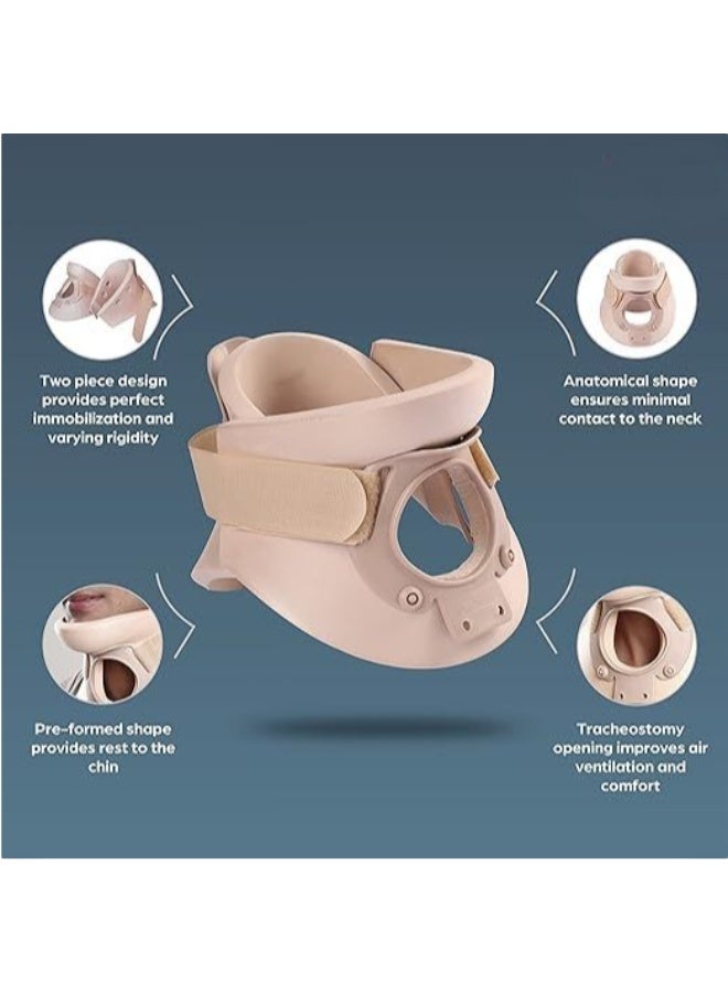 مثبت ودعامة الرقبة الطبية - دعم عظامي عالي الجودة - سهل الاستخدام ومريح - لتخفيف الآلام ودعم العمود الفقري - Image 2