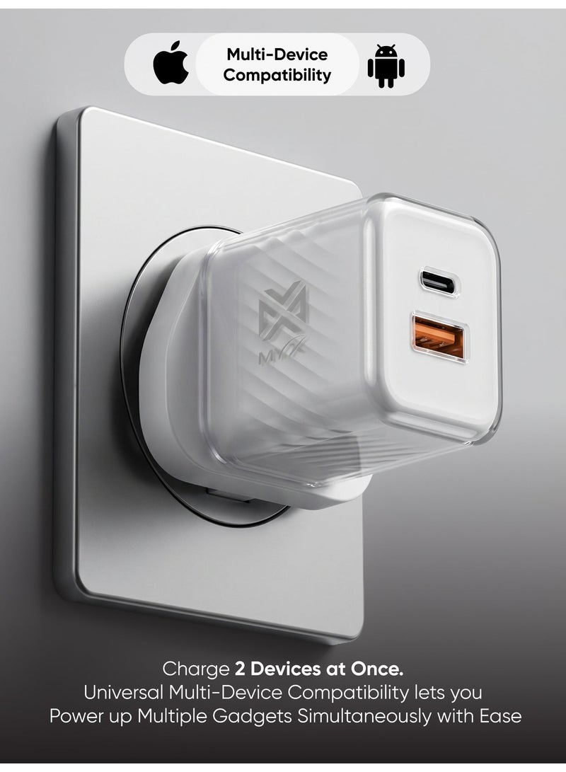 ميكس شاحن MYX Mypower Compact 30W GaN سريع الشحن | شحن معزز | حماية من الشحن الزائد وارتفاع درجة الحرارة - Image 3