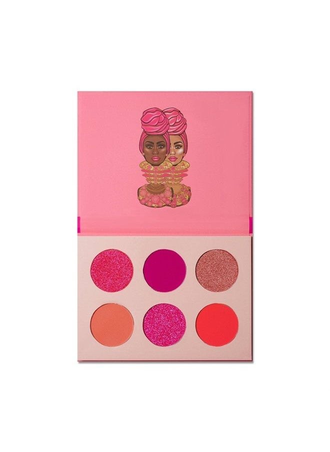 Juvia's Place - Deep Fuchsia, Soft and Sweet Pink Eyeshadow Palette - Professional Eye Makeup, Pigmented Eyeshadow Palette, Makeup Palette for Eye Color & Shine, Pressed Eyeshadow Cosmetics, Shades of 6 - Image 1