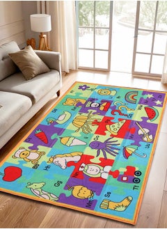 Status Contract Kids Rug Play Crawl Floor Anti Skid mat Children's Educational, English Alphabet Leaning A - Z, Multi Colour Baby/Toddler Activity for Playing (Multi - Alphabet), 91 X 152 Cm  - Image 1