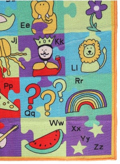 Status Contract Kids Rug Play Crawl Floor Anti Skid mat Children's Educational, English Alphabet Leaning A - Z, Multi Colour Baby/Toddler Activity for Playing (Multi - Alphabet), 91 X 152 Cm  - Image 5