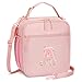 CLOUDWINGS Initial Insulated Lunch Bag for Girls Kids Back to School Gift Reusable Leakproof Lunch Box with Adjustable Strap for School Daycare Travel Picnic PinkA - Image 2