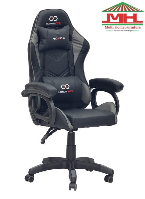 Modern Design Best Executive Gaming Chair (44-GREY/BLACK) For Video Gaming Chair For Pc With Fully Reclining Back And Headrest For ADULTS (10 TO 20) Years